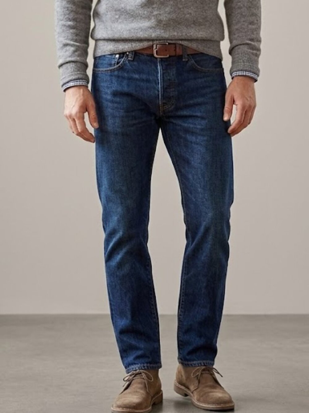 J. Crew 484 Dark Wash Slim Fit Jeans 34x32 Japanese Kaihara Selvedge Classic